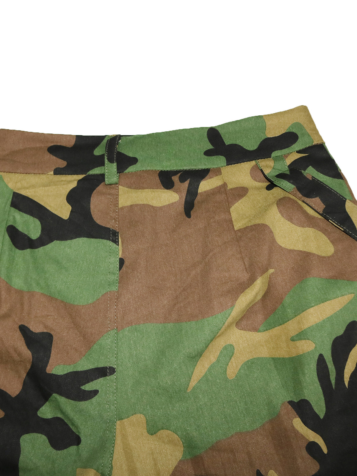 High Waist Camouflage Cargo Pants