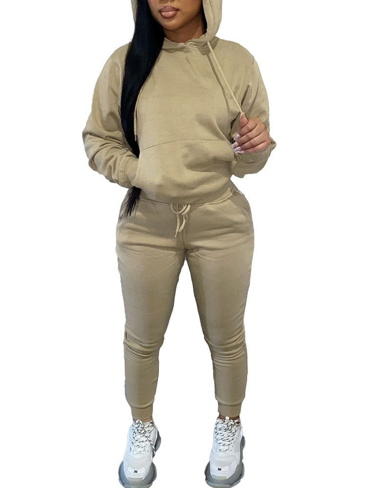 Fleece-Lined Hoodie & Sweatpants Set