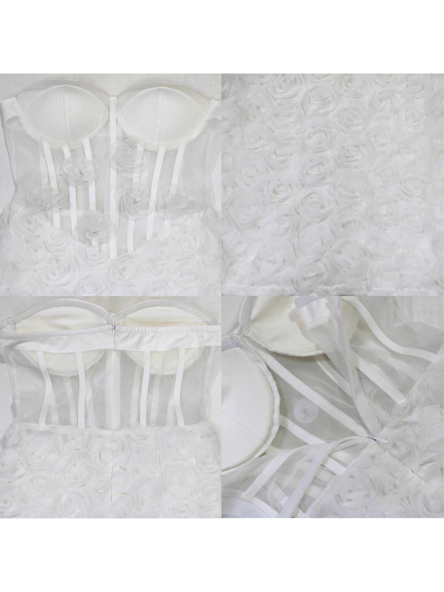 Strapless Floral Mini Dress