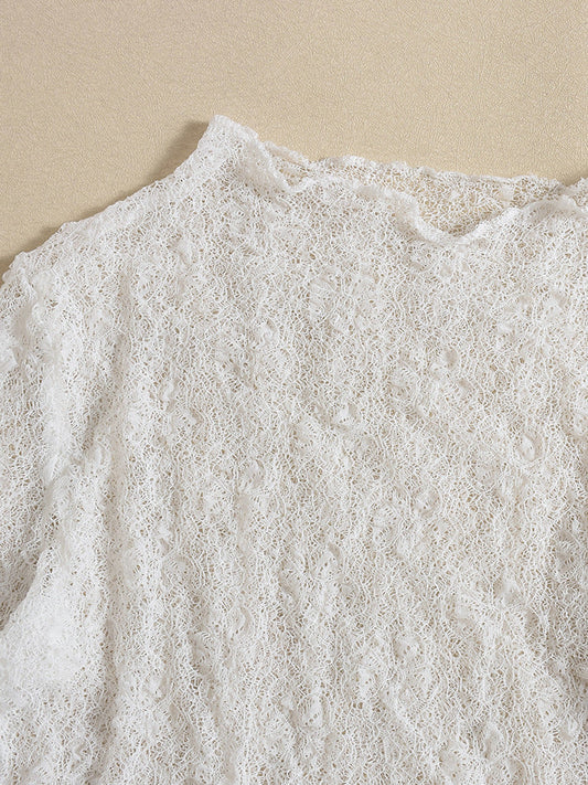 Long Sleeve Lace Slip Dress Set