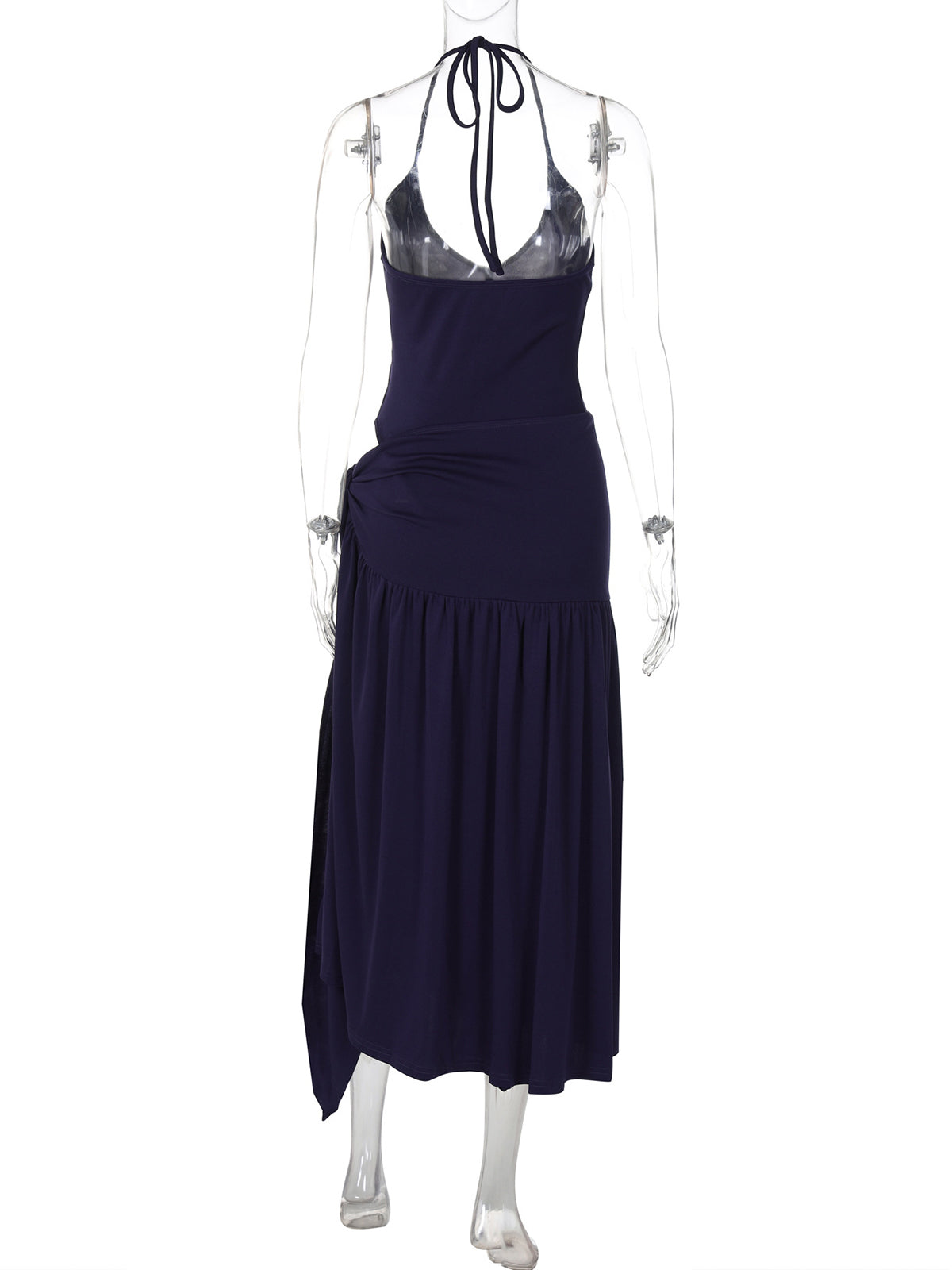 Halter Backless Maxi Skirt Set