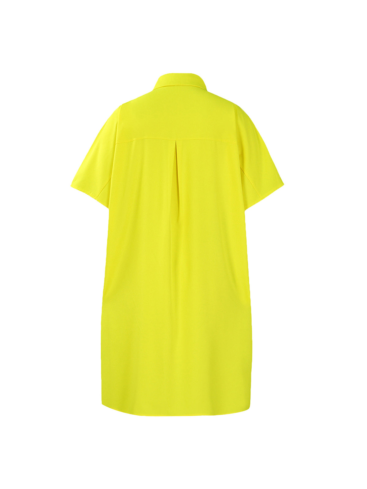 Studded Trim Oversized Shirt Midi Dress