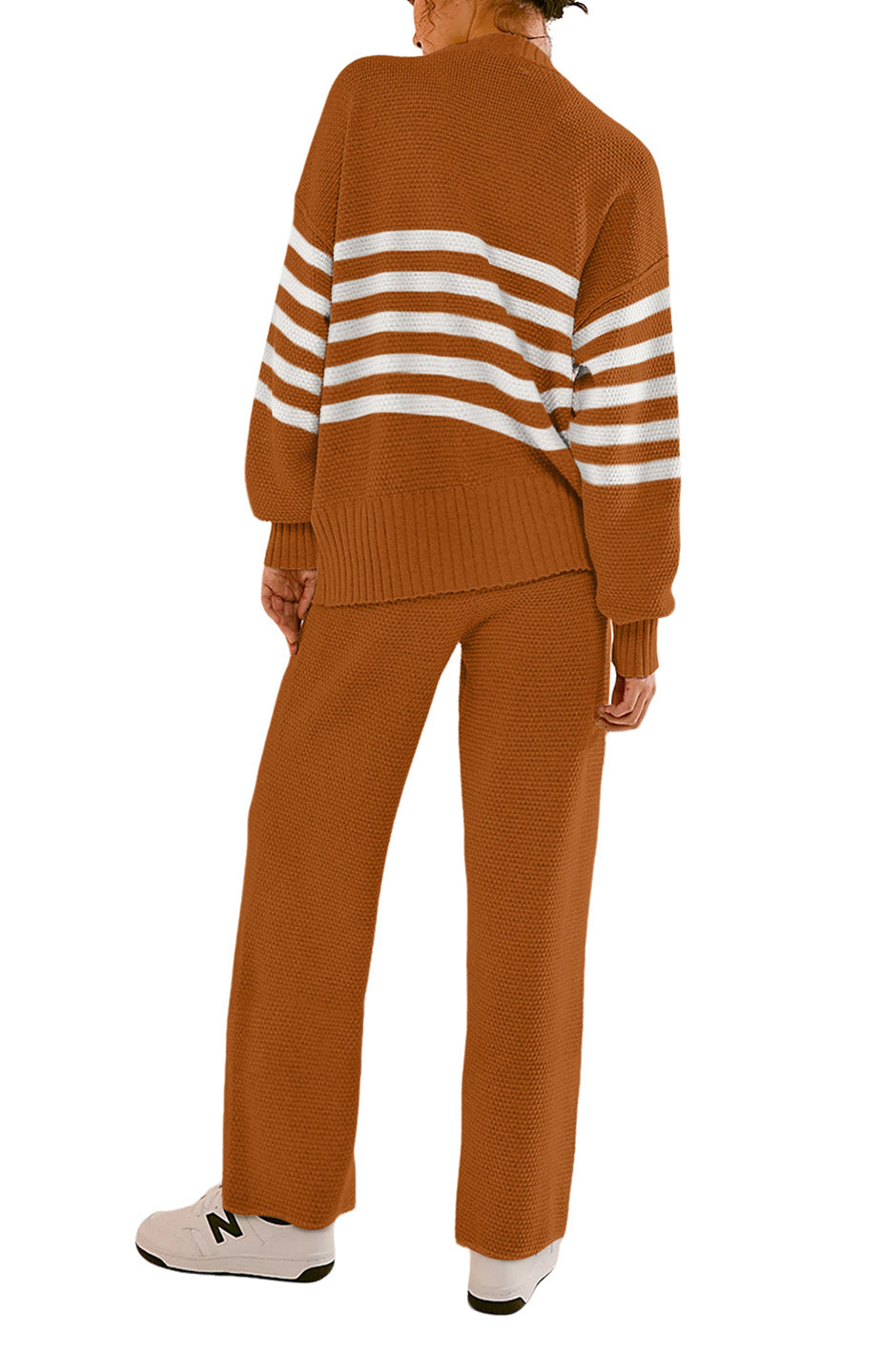 Two Piece Sweater Top Pants Set