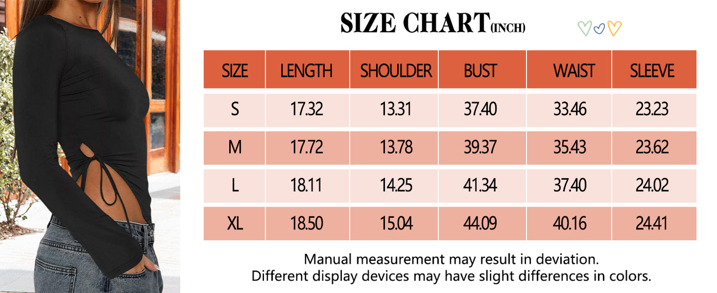 Long Sleeve Ruched Side Irregular Top