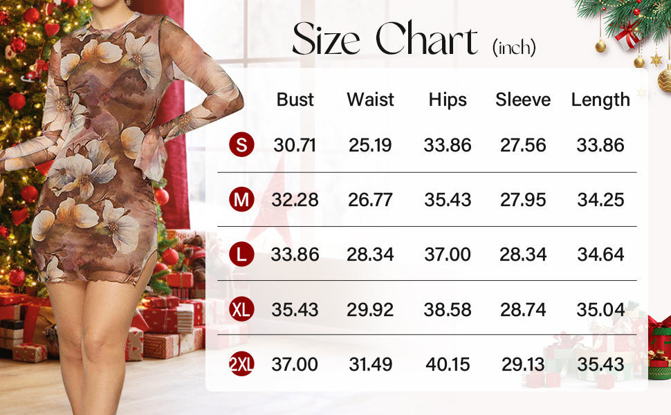 Floral Bell Sleeve Mesh Mini Dress