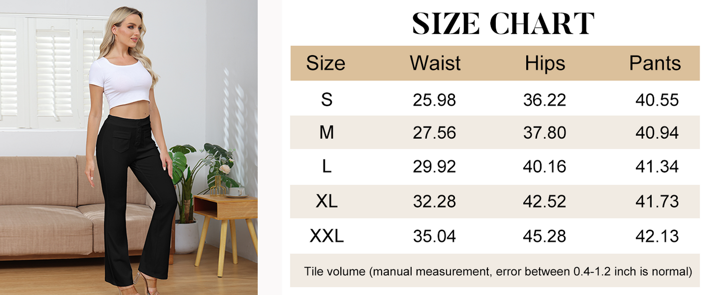 High Waisted Stretchy Button Trousers