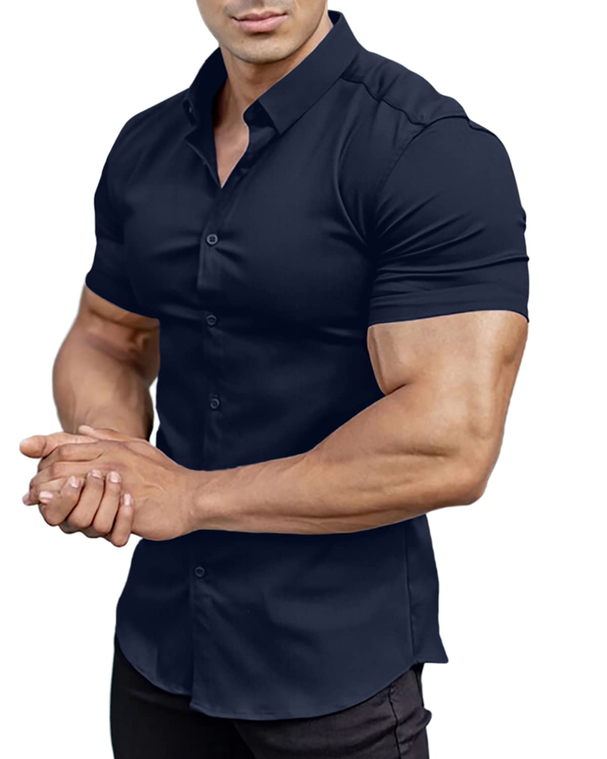 Mens Short Sleeve Button Down Shirts