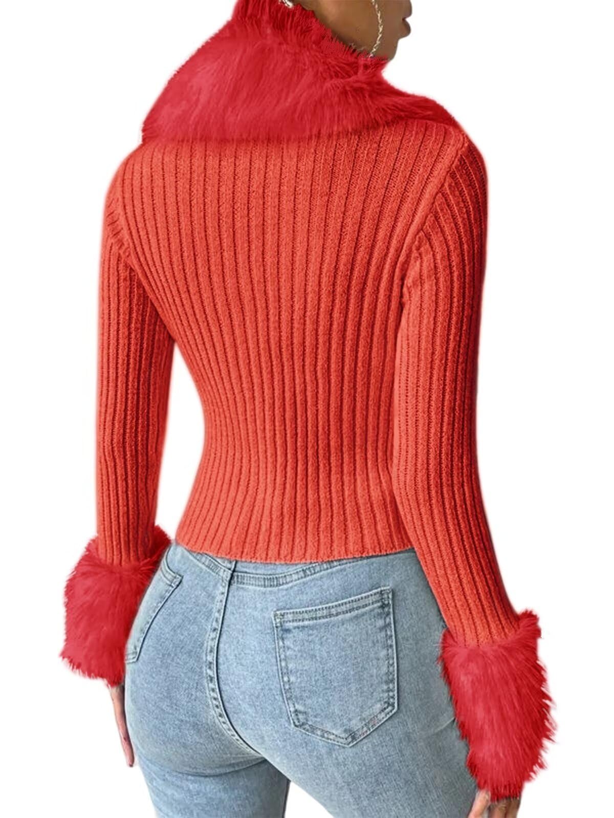 Knit Long Sleeve Button Down Sweater