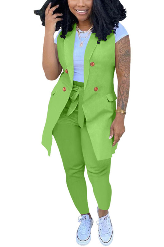 Chaquetas tipo blazer de dos piezas y pantalón largo