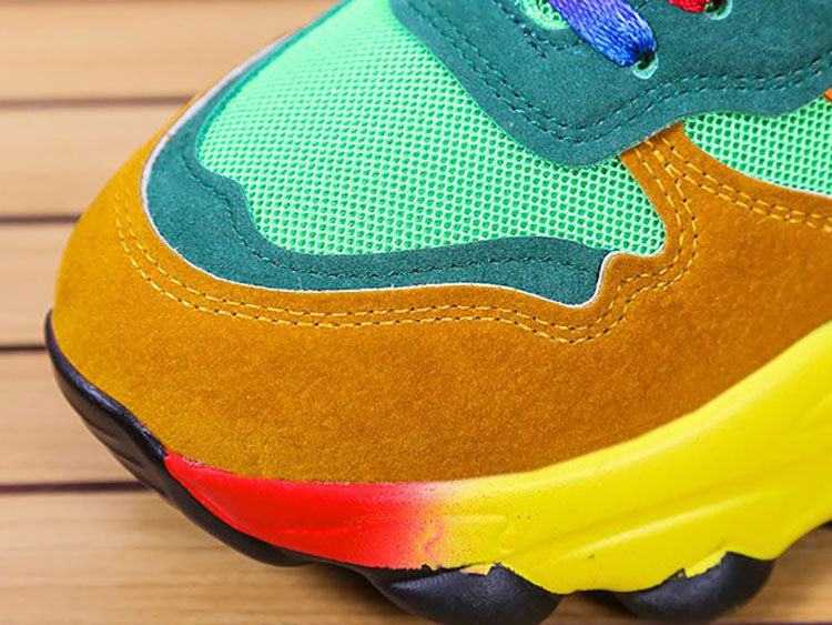 Gradient Colorful Platform Sneaker