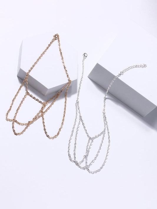 Minimalist Chain Tassle Armlet