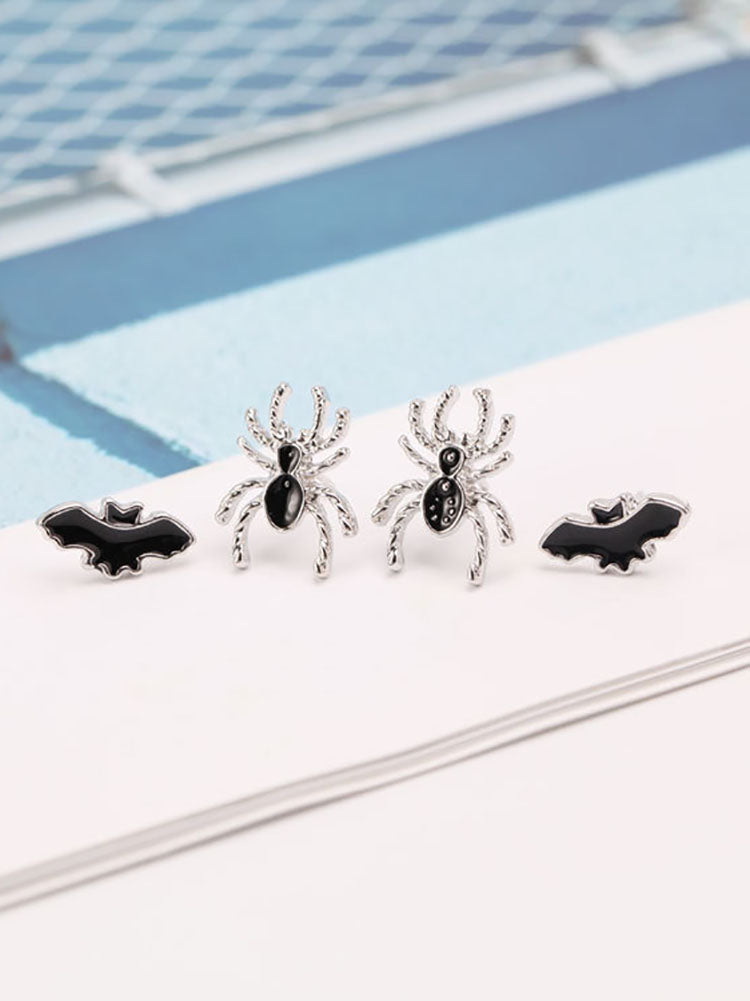 Pendientes de murciélago minimalistas de Halloween