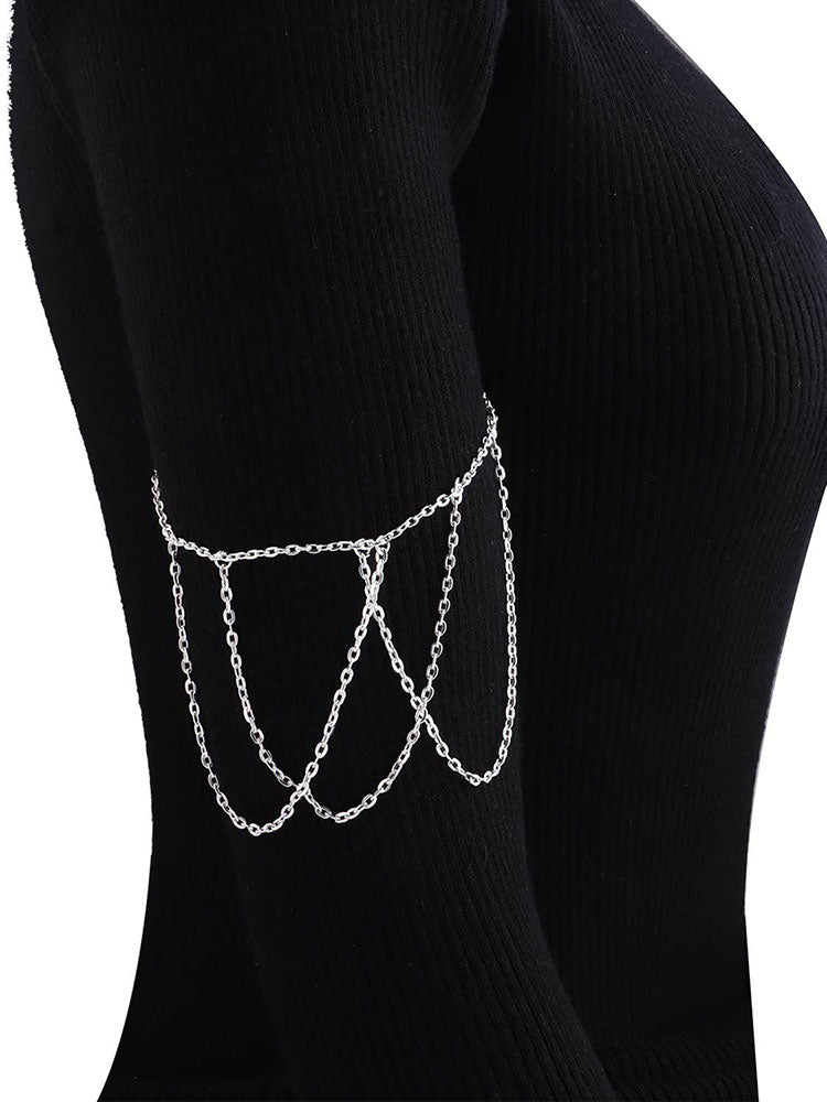 Minimalist Chain Tassle Armlet