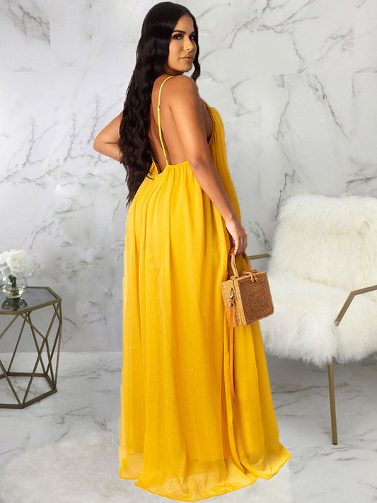 Spaghetti Straps Maxi Dress