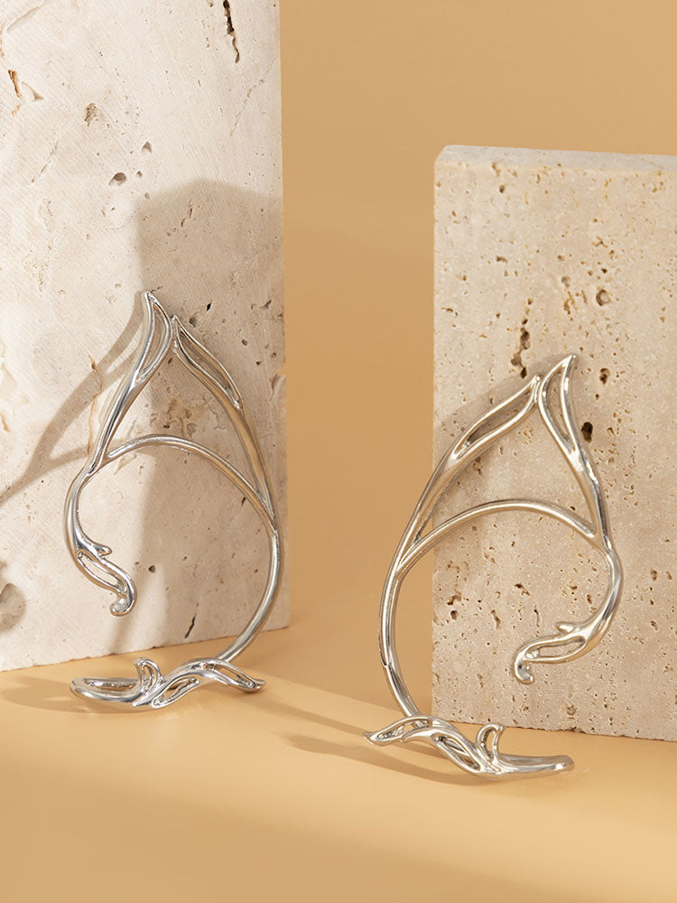 Minimalist Geometric Cut Out Ear Hooks