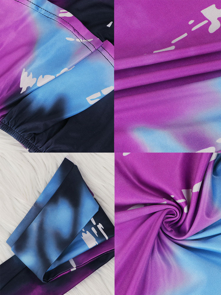 Off Shoulder Floral Print Belted Romper