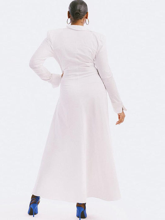 Long Sleeve V Neck Ruched Split Top