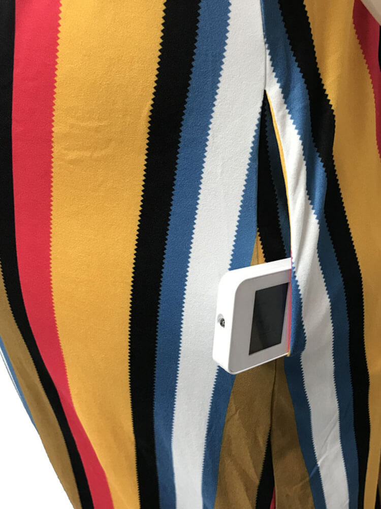 Plus Size Spaghetti Strap Striped Maxi Dress