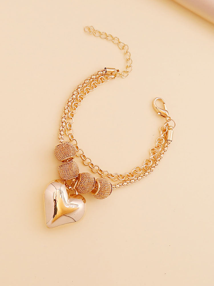 Multilayer Chain Bracelet Earrings Necklace