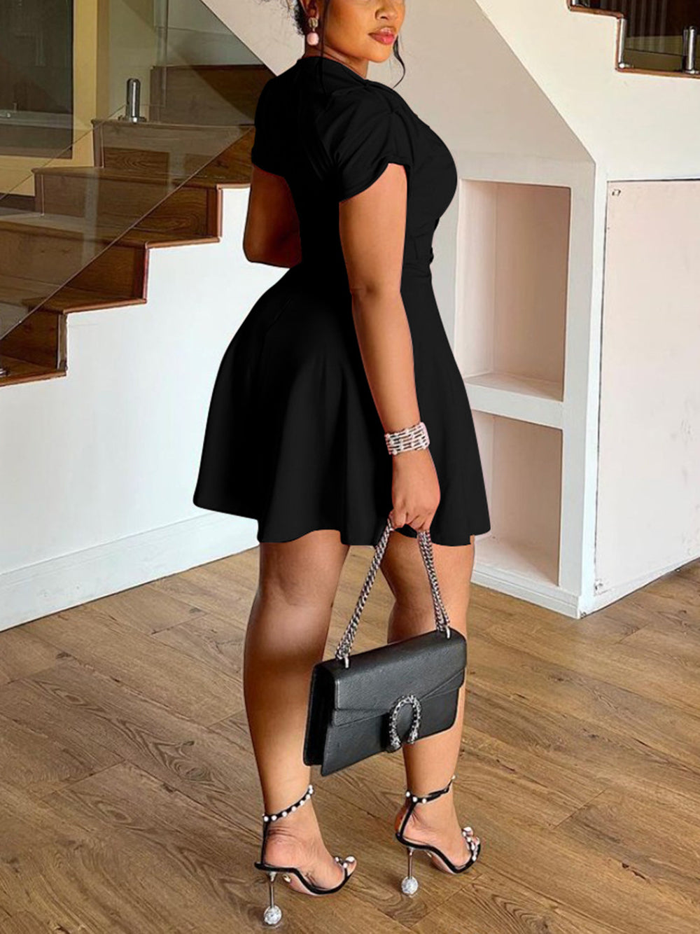 Plus Size Double Breasted Blazer Dress