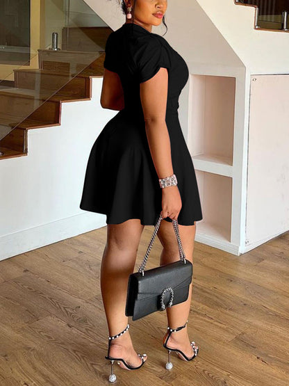 Plus Size Double Breasted Blazer Dress