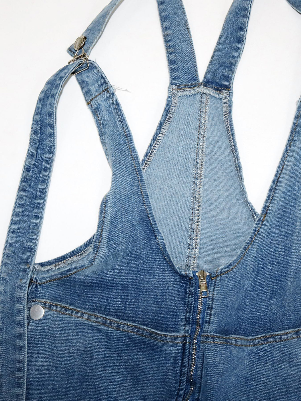 Loose Fit Overalls Denim Jumpsuit