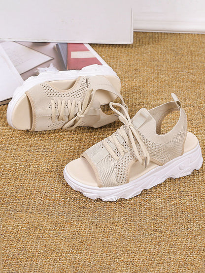 Fly Kinitting Vamp Platform Sandal