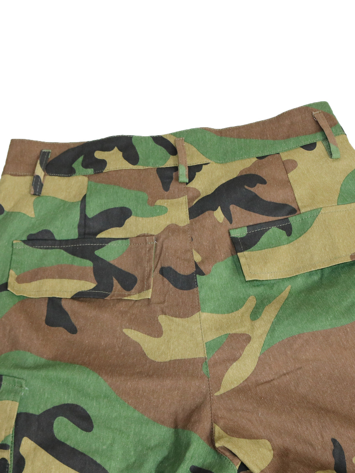 Camouflage Cargo Straight Leg Pants