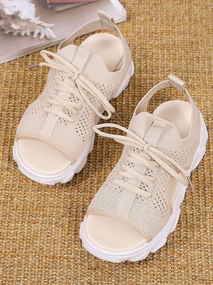 Fly Kinitting Vamp Platform Sandal