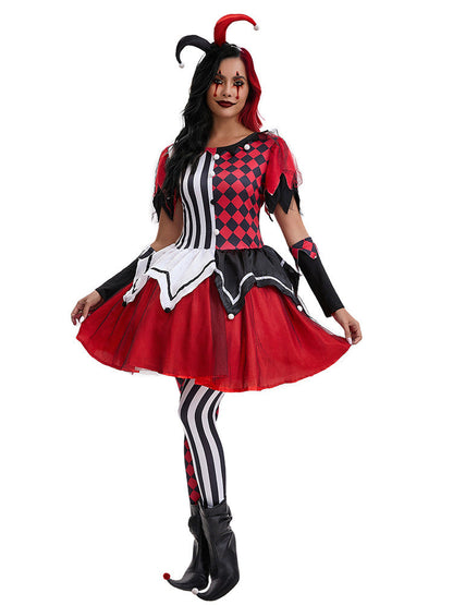 Halloween Costume Clown Cosplay Dress