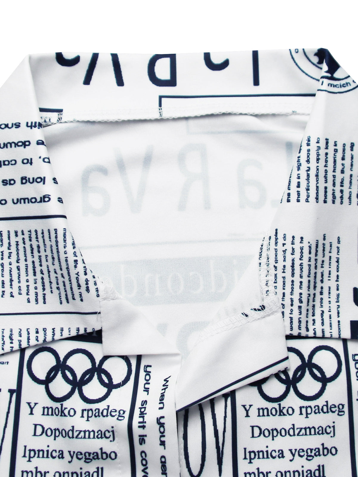 Newspaper Print Blazer Belted Pants Set