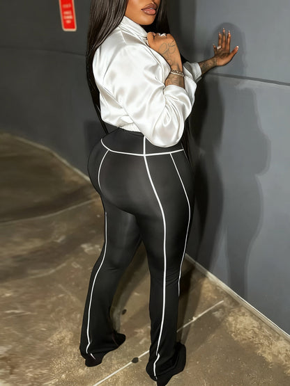 Zip-Up Cropped Jacket Leggings Set