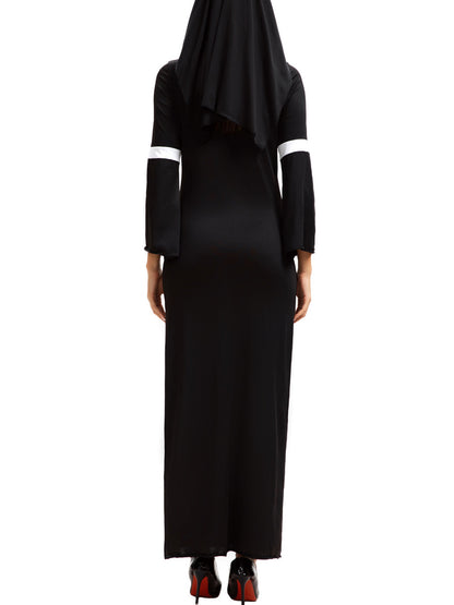 Halloween Costume Nun Cosplay Dress