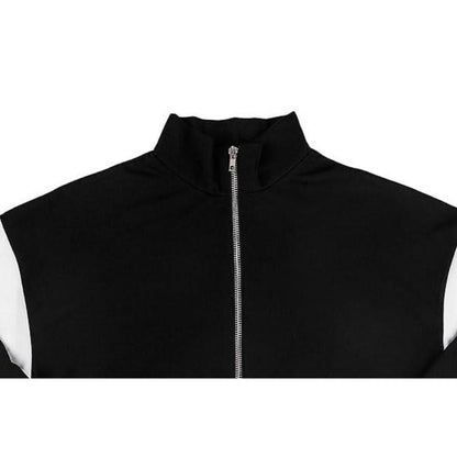 Conjunto casual de contraste de color