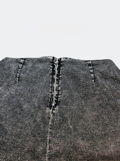 Lace-Up Cutout Denim Jeans