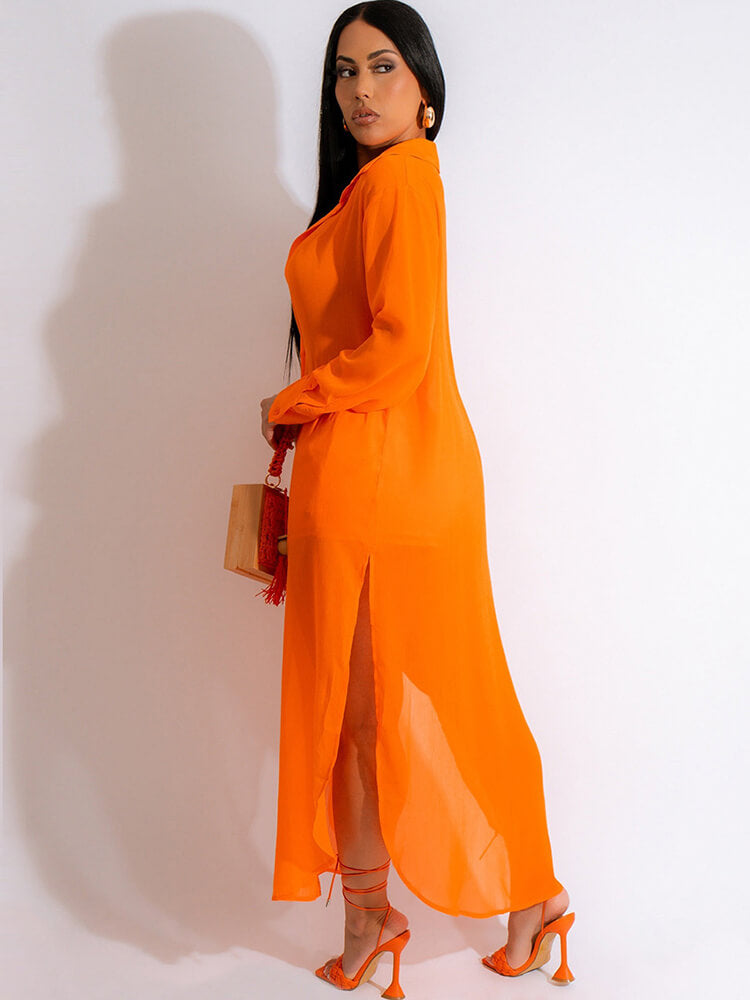 Tops y pantalones cortos de manga larga de gasa de dos piezas