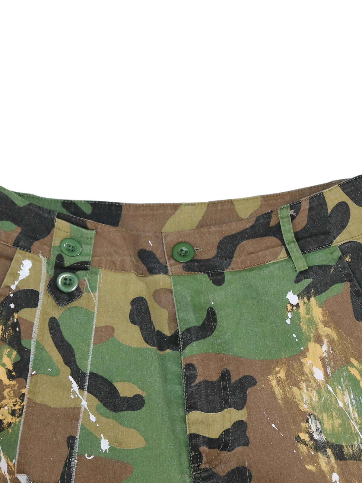 Camouflage Distressed Cargo Pants