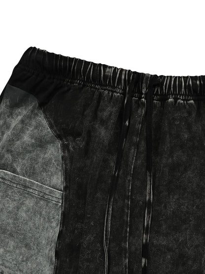 Two Pieces Solid Color Ruched Pants Set