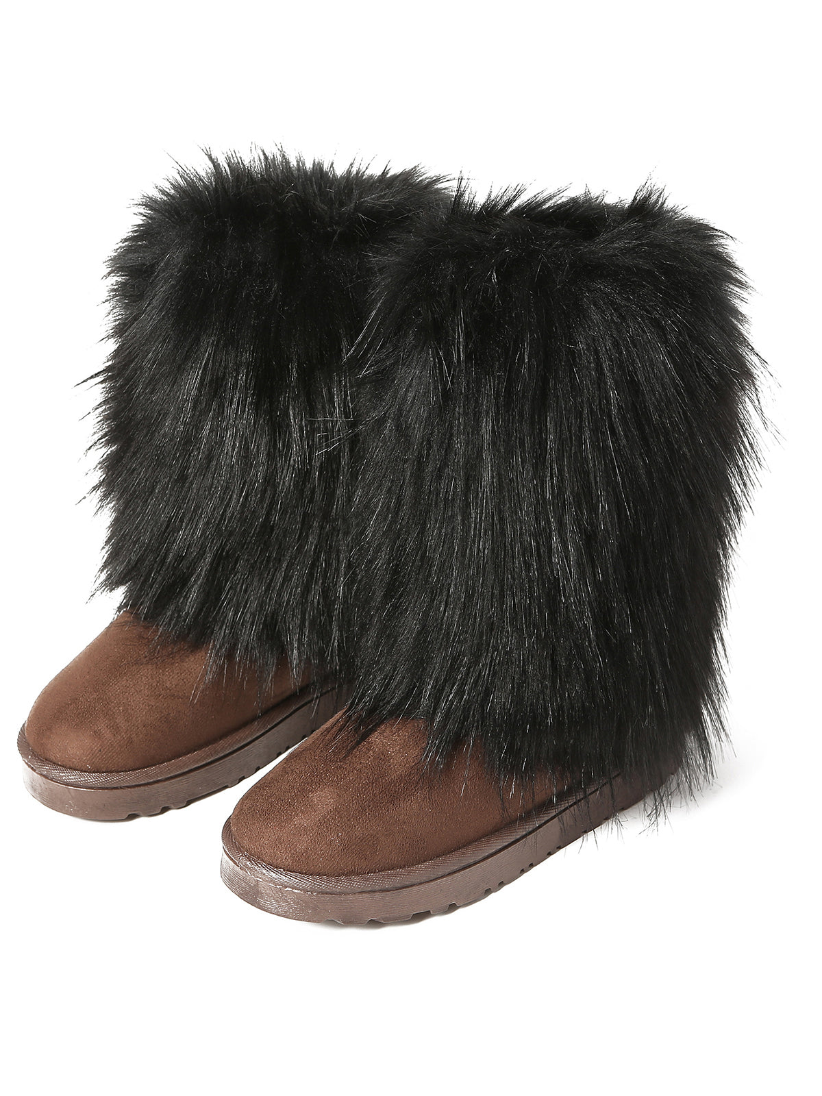 Y2K Fur Platform Mid-Calf Winter Boots