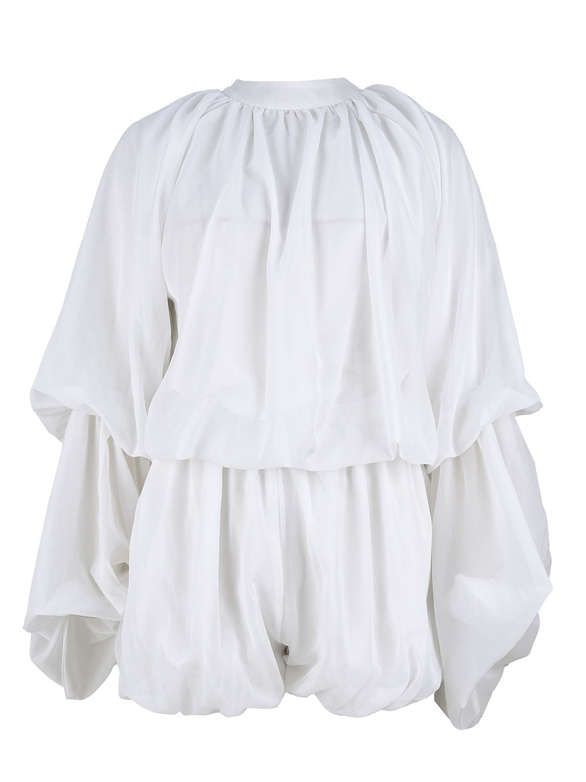 Ruffle Lantern Sleeve Top Shorts Set