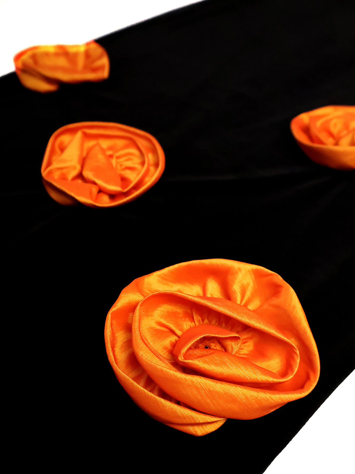 Plus Size Puff Sleeve Floral Skirt Set