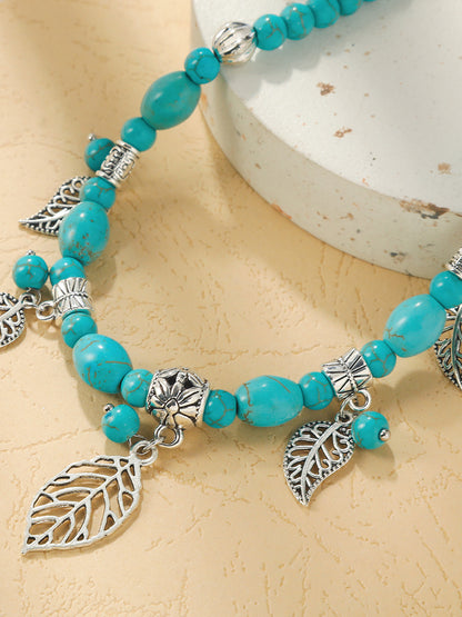 Bohemian Turquoise Earring Bracelet Necklace Sets