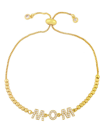 Colorful Rhinestone Bear Bracelets