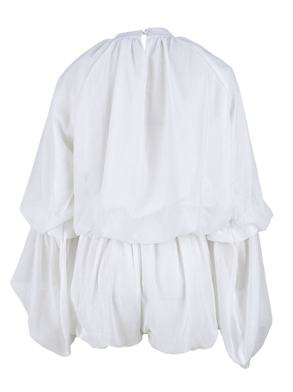 Ruffle Lantern Sleeve Top Shorts Set