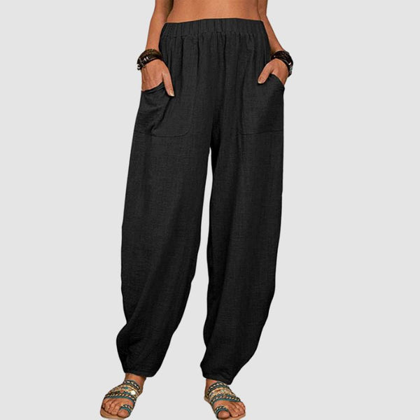 Casual Solid Color Harem Pants