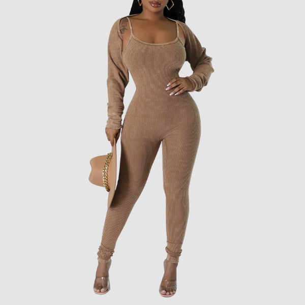 Bodycon Sling Jumpsuit Set