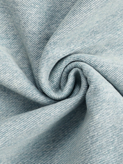 Two Pieces Sleeveless Denim Pants Set