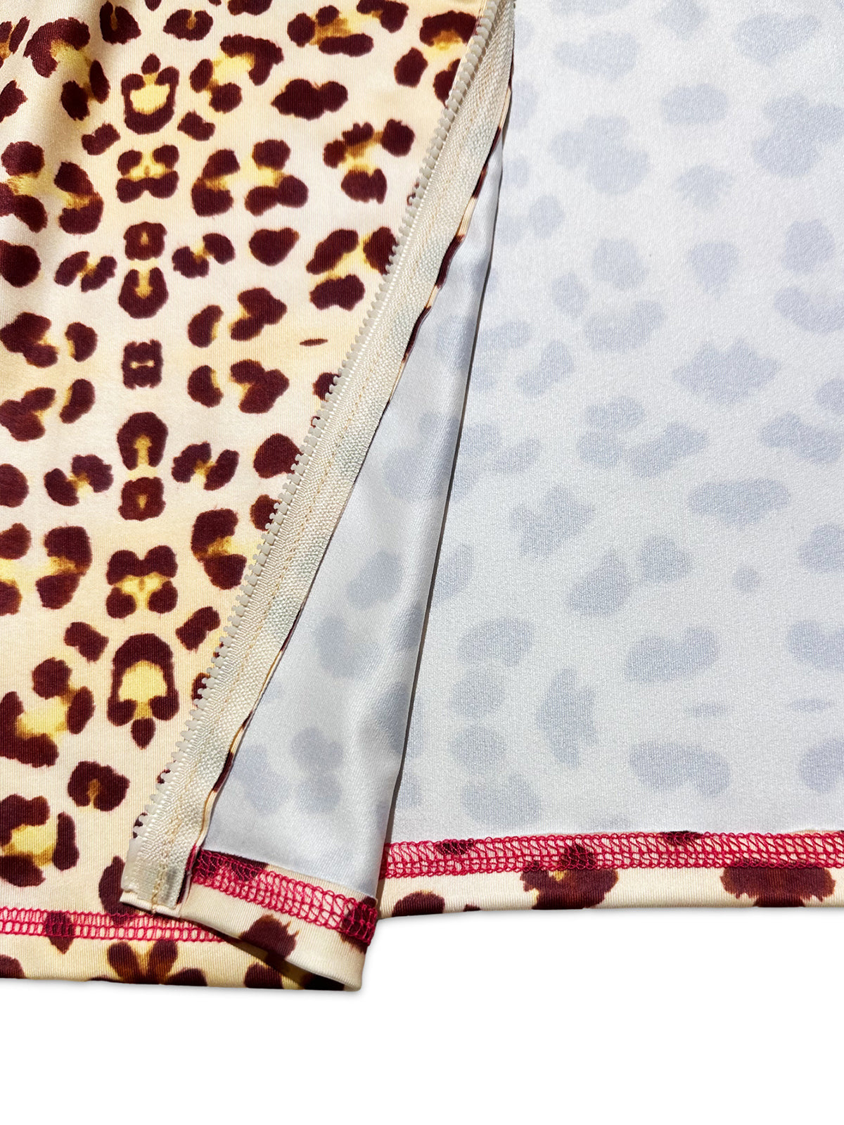 Leopard Zip Hoodie Pants Set