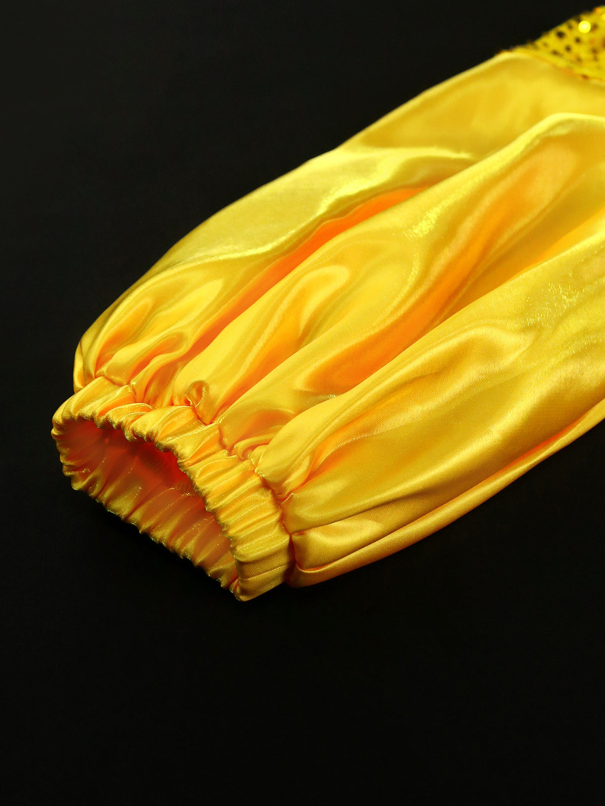 Off-Shoulder Puff Sleeves Sequin Midi Dress