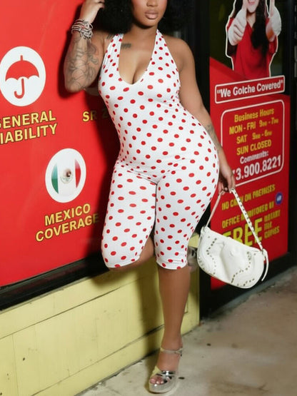 Halter Polka Dot Romper